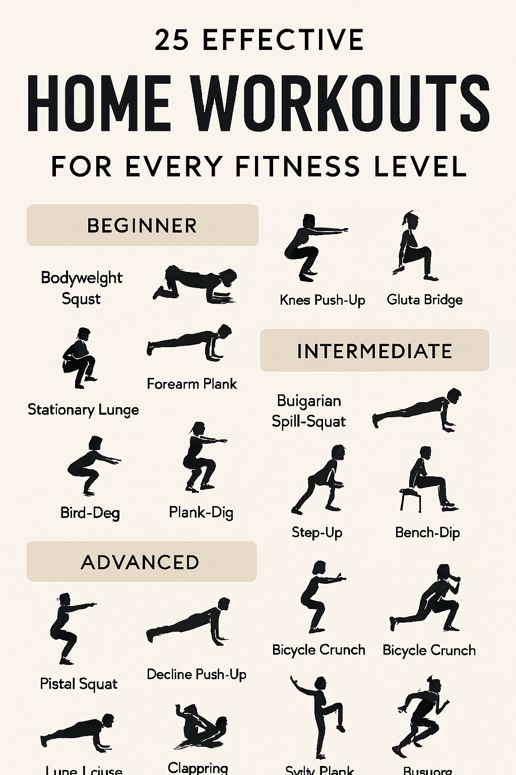 25 Effective Home Workouts for Every Fitness Level