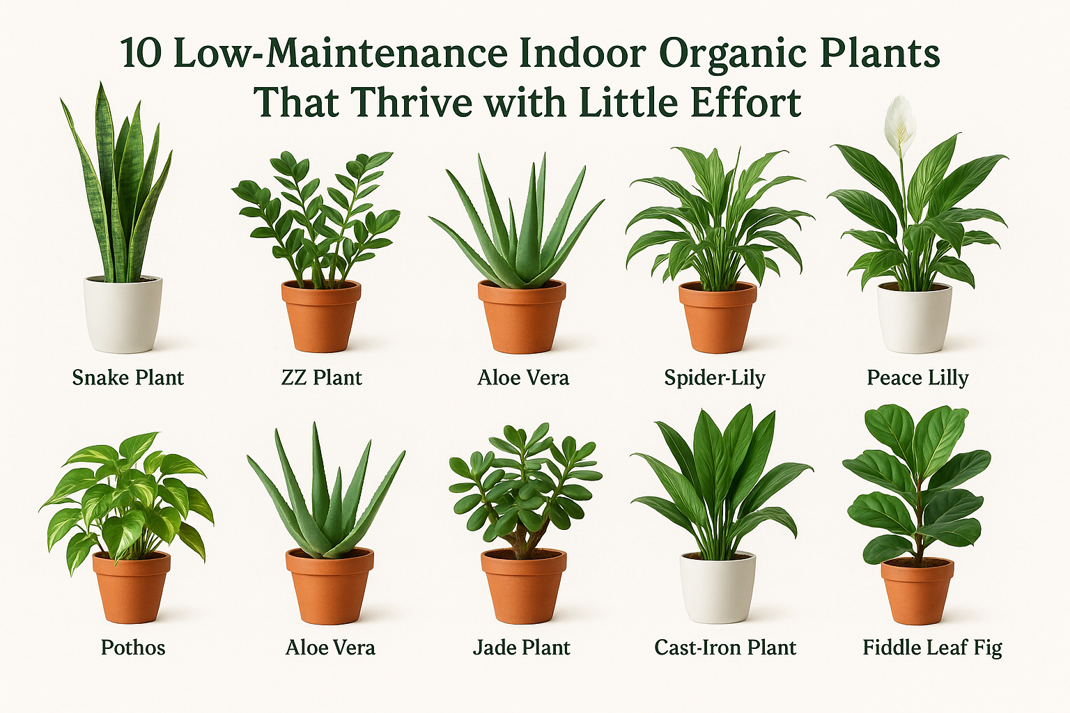10 Low-Maintenance Indoor Organic Plants That Thrive with Little Effort