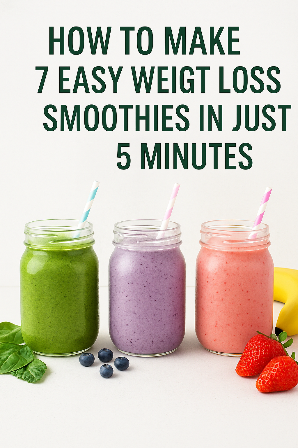 How to Make 7 Easy Weight Loss Smoothies in Just 5 Minutes