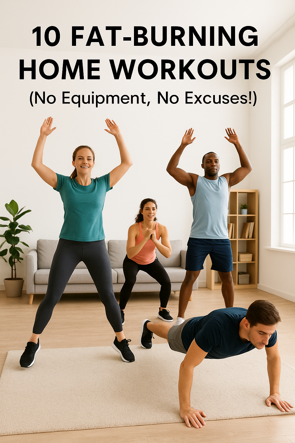 ✅10 Fat-Burning Home Workouts (No Equipment, No Excuses!)