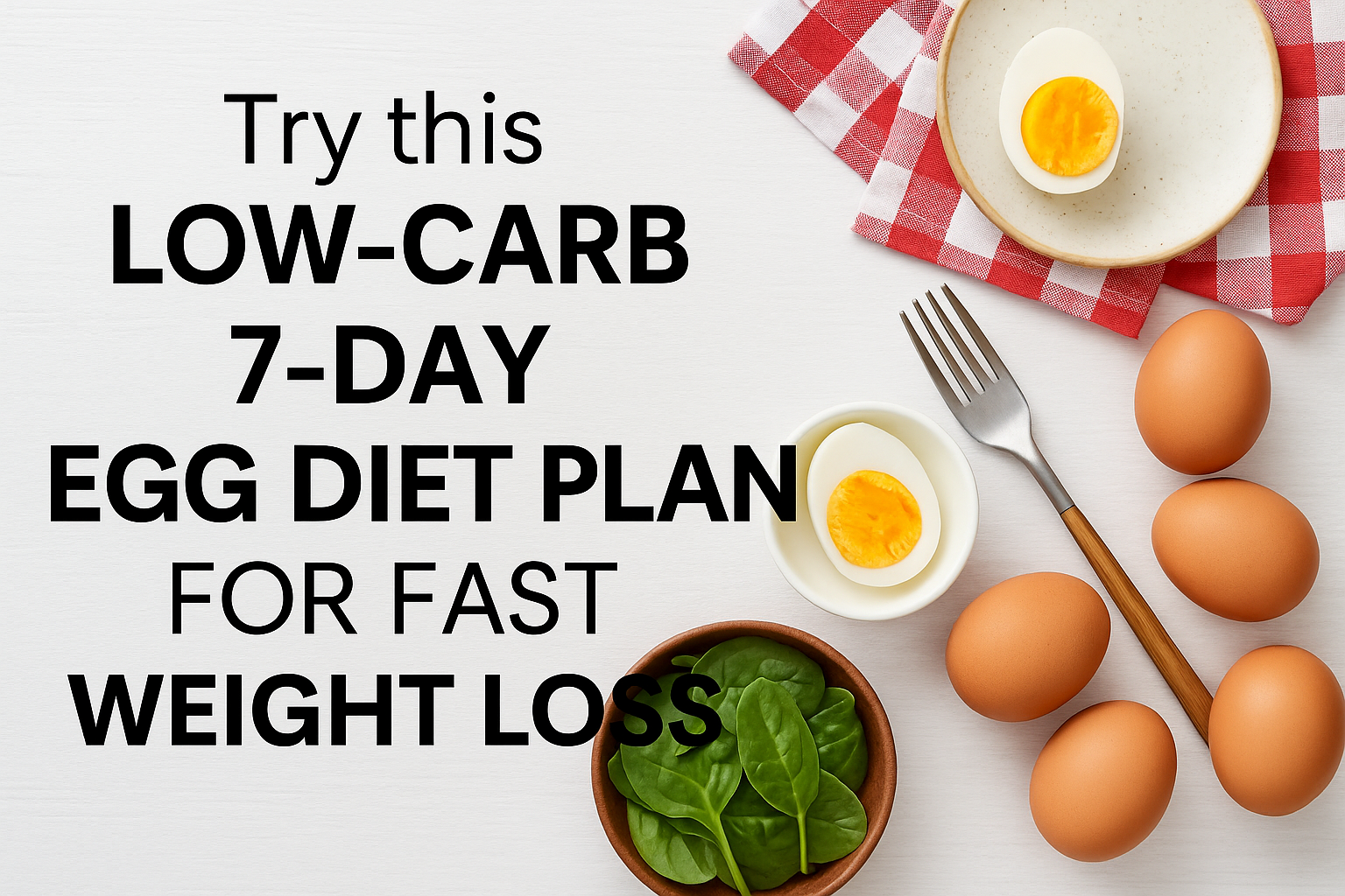 Try this low-carb 7-day egg diet plan for fast weight loss