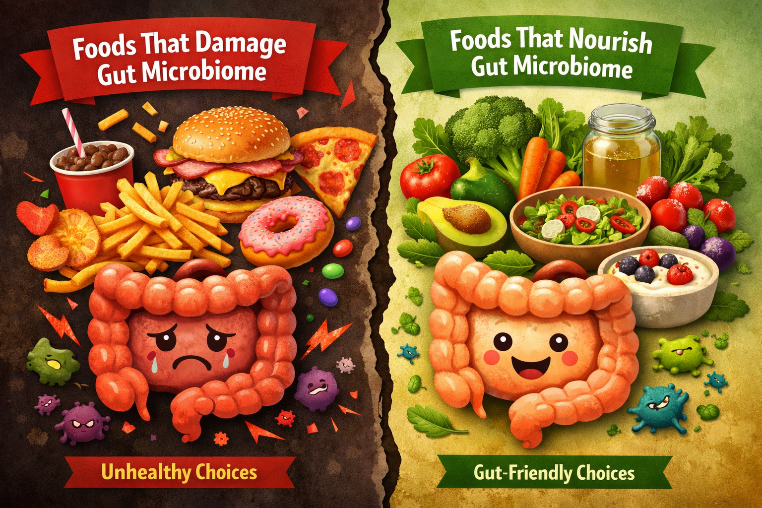Foods That Damage Gut Microbiome (And What to Eat Instead)