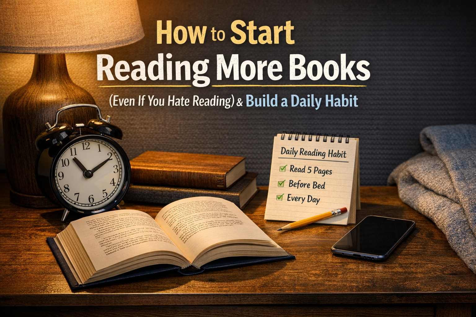 How to Start Reading More Books (Even If You Hate Reading) and Build a Daily Habit