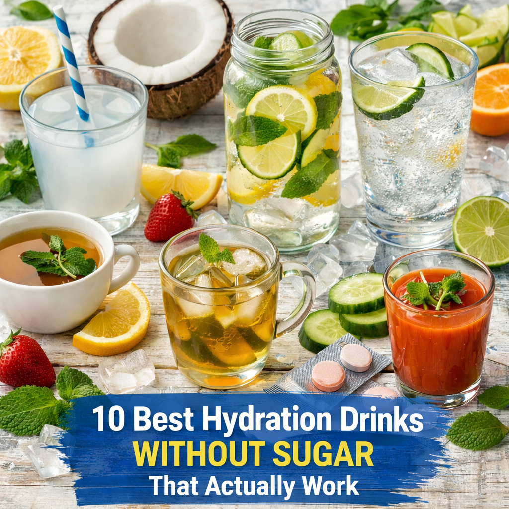 10 Best Hydration Drinks Without Sugar That Actually Work
