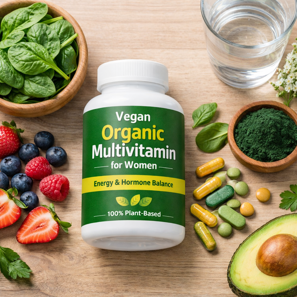 Best Vegan Organic Multivitamin for Women for Energy & Hormone Balance