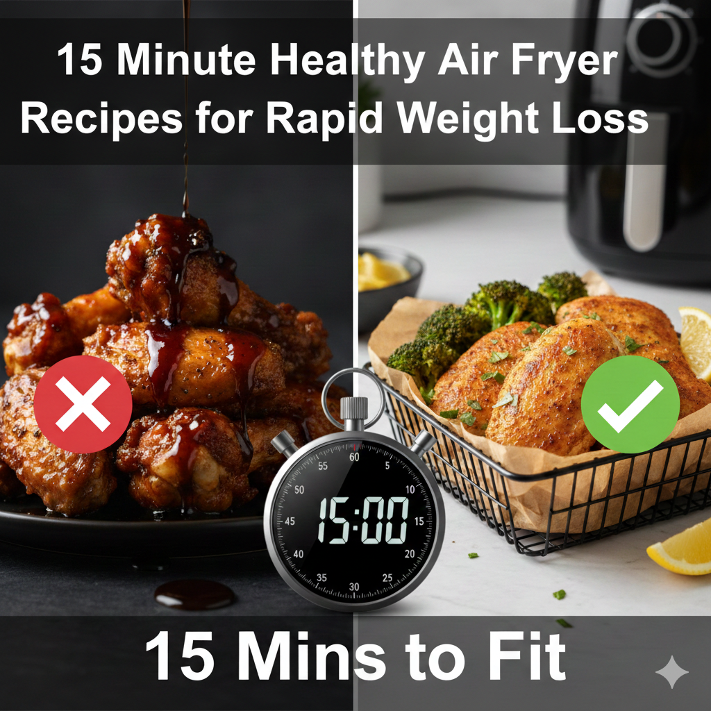 15 Minute Healthy Air Fryer Recipes for Rapid Weight Loss