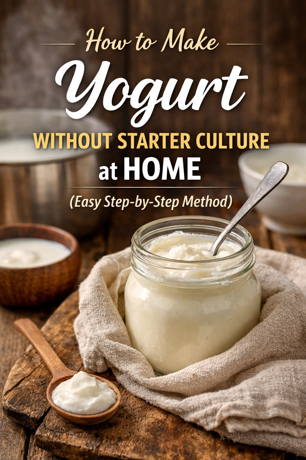 How to Make Yogurt Without Starter Culture at Home (Easy Step-by-Step Method)