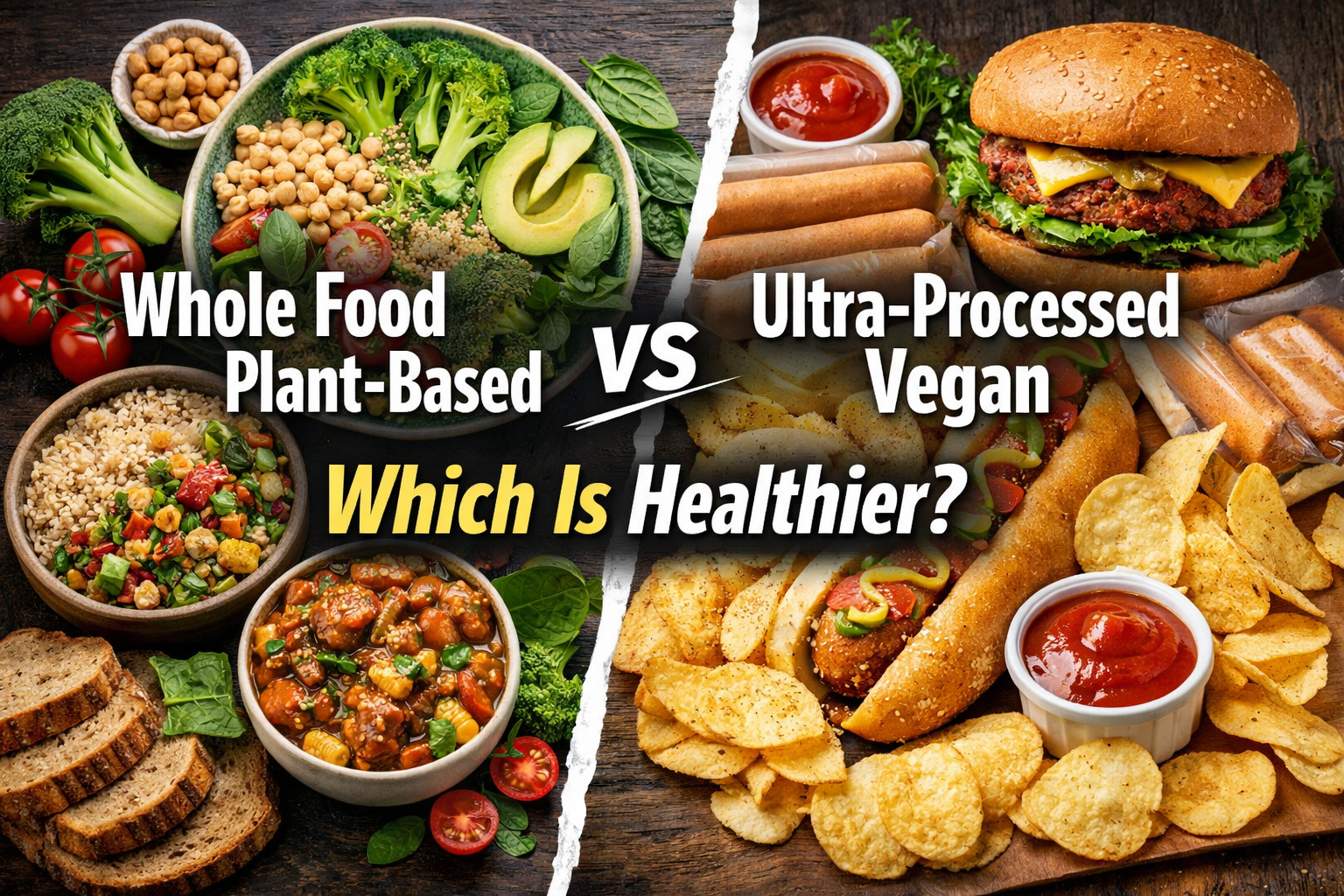 Whole Food Plant-Based vs Ultra-Processed Vegan: Which Is Healthier?