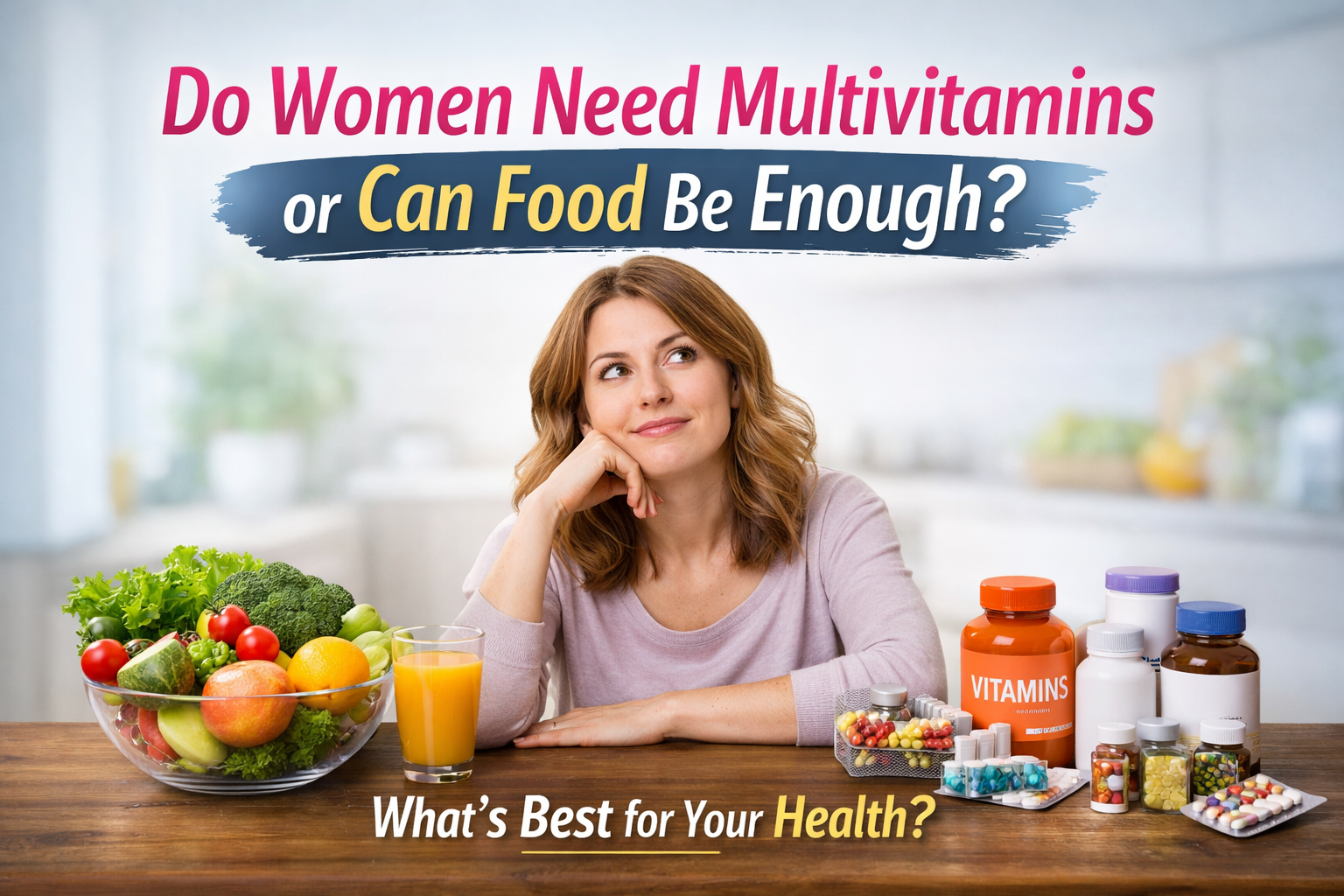 Do Women Need Multivitamins or Can Food Be Enough?
