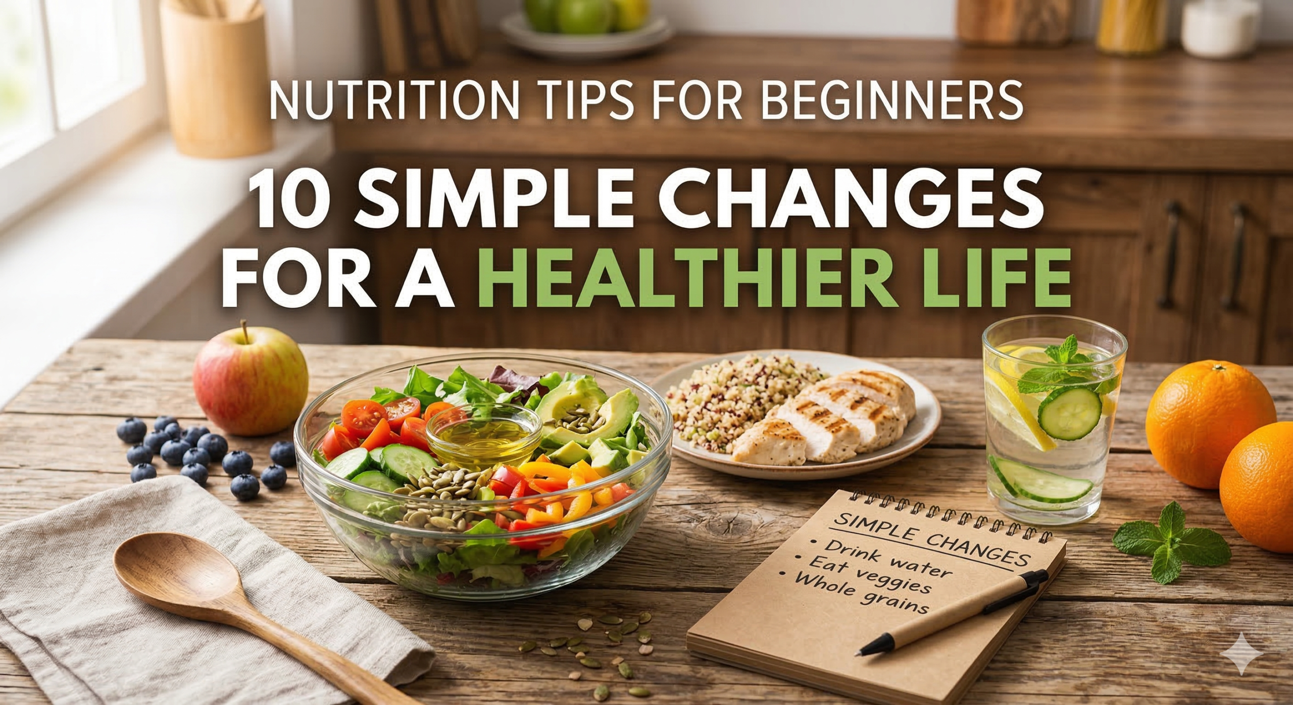 Nutrition Tips for Beginners: 10 Simple Changes for a Healthier Life