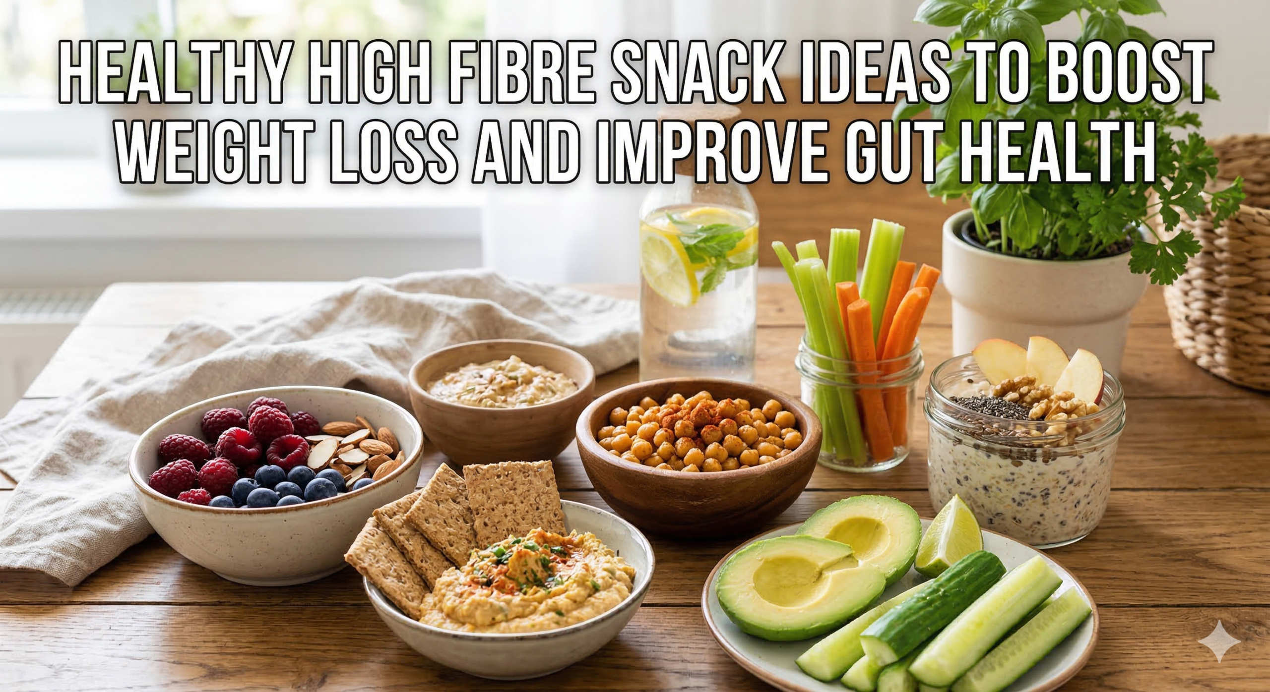 Healthy High Fibre Snack Ideas to Boost Weight Loss and Improve Gut Health