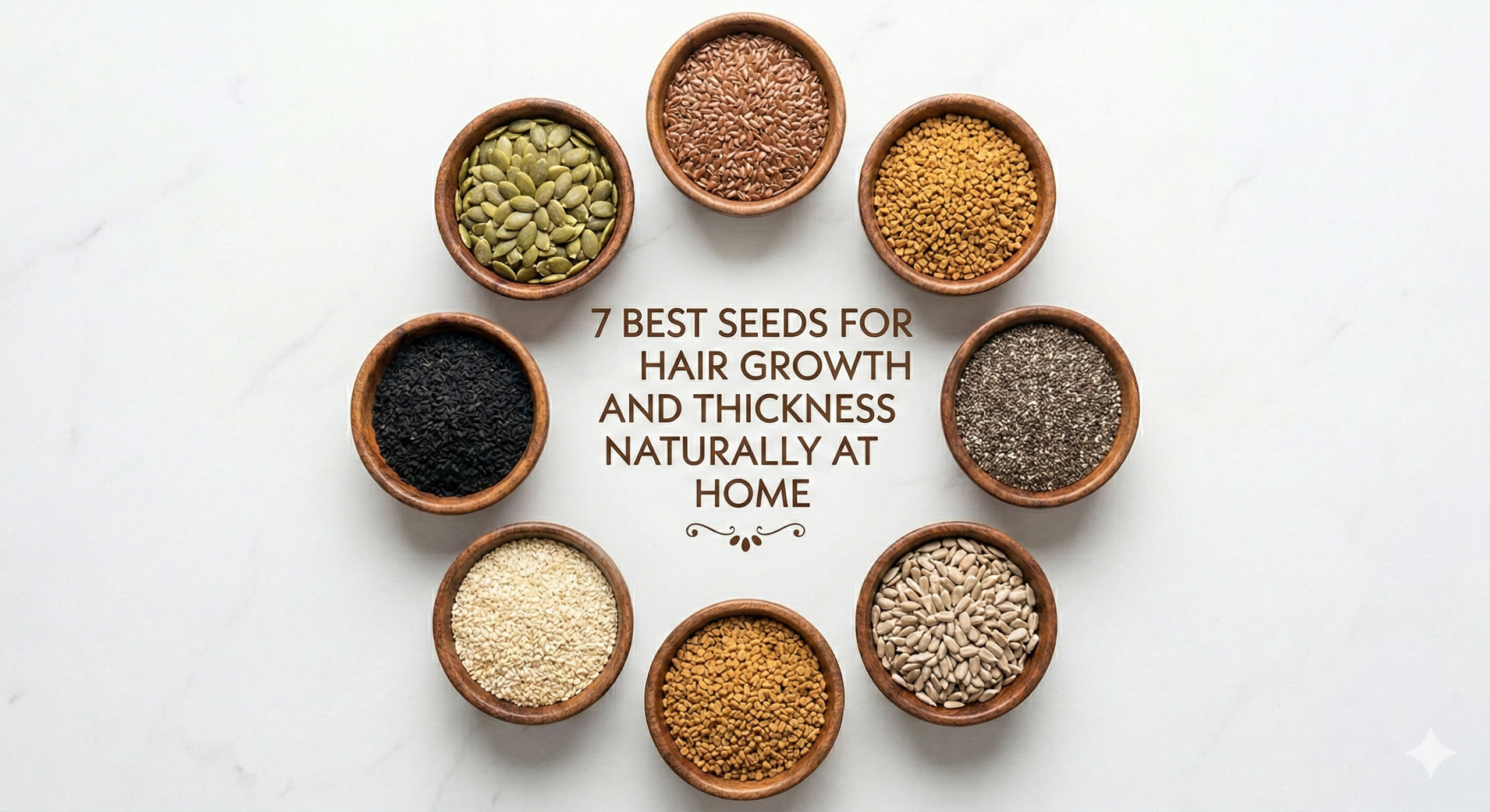 7 Best Seeds for Hair Growth and Thickness Naturally at Home