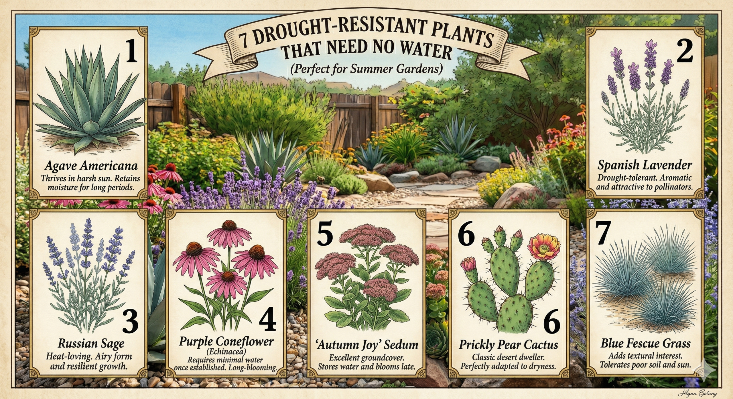 7 Drought-Resistant Plants That Need No Water (Perfect for Summer Gardens)