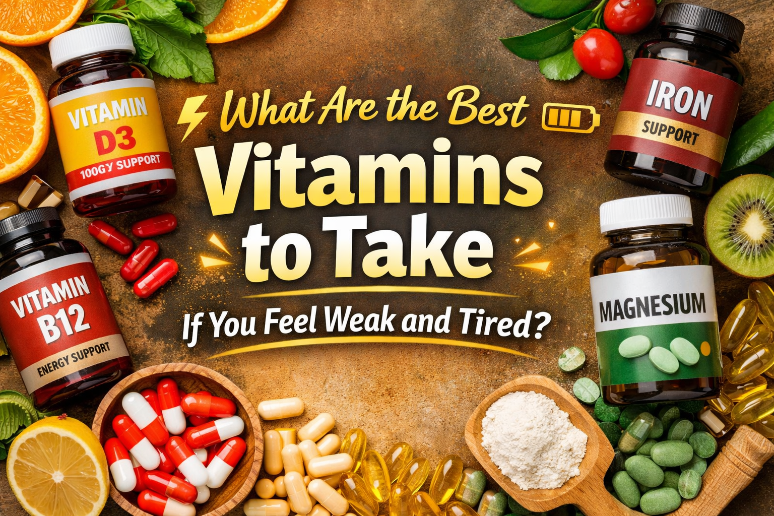 What Are the Best Vitamins to Take If You Feel Weak and Tired?