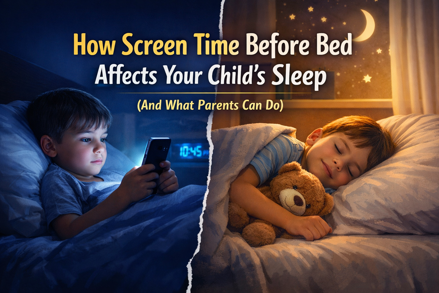 How Screen Time Before Bed Affects Your Child’s Sleep (And What Parents Can Do)