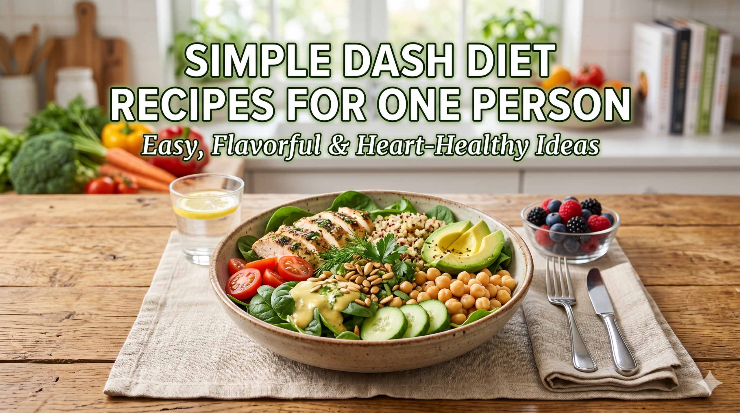 Simple DASH Diet Recipes for One Person (Easy, Flavorful & Heart-Healthy Ideas)