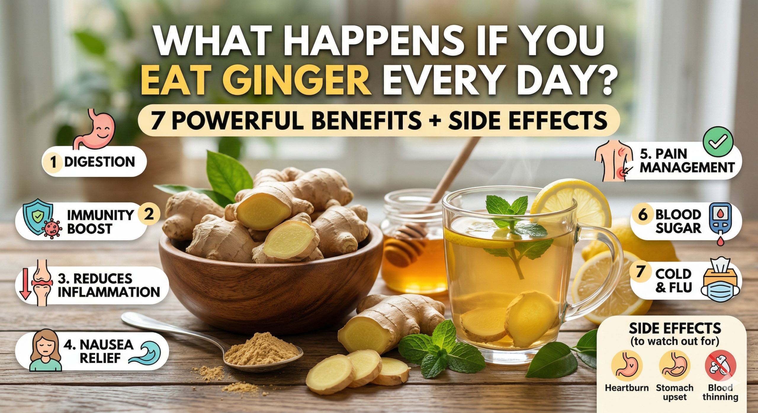 What Happens If You Eat Ginger Every Day? 7 Powerful Benefits + Side Effects