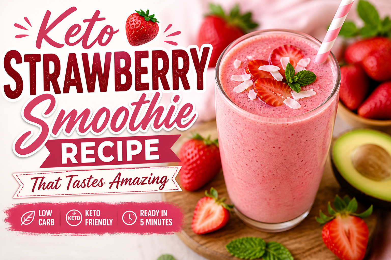 Keto Strawberry Smoothie Recipe That Tastes Amazing
