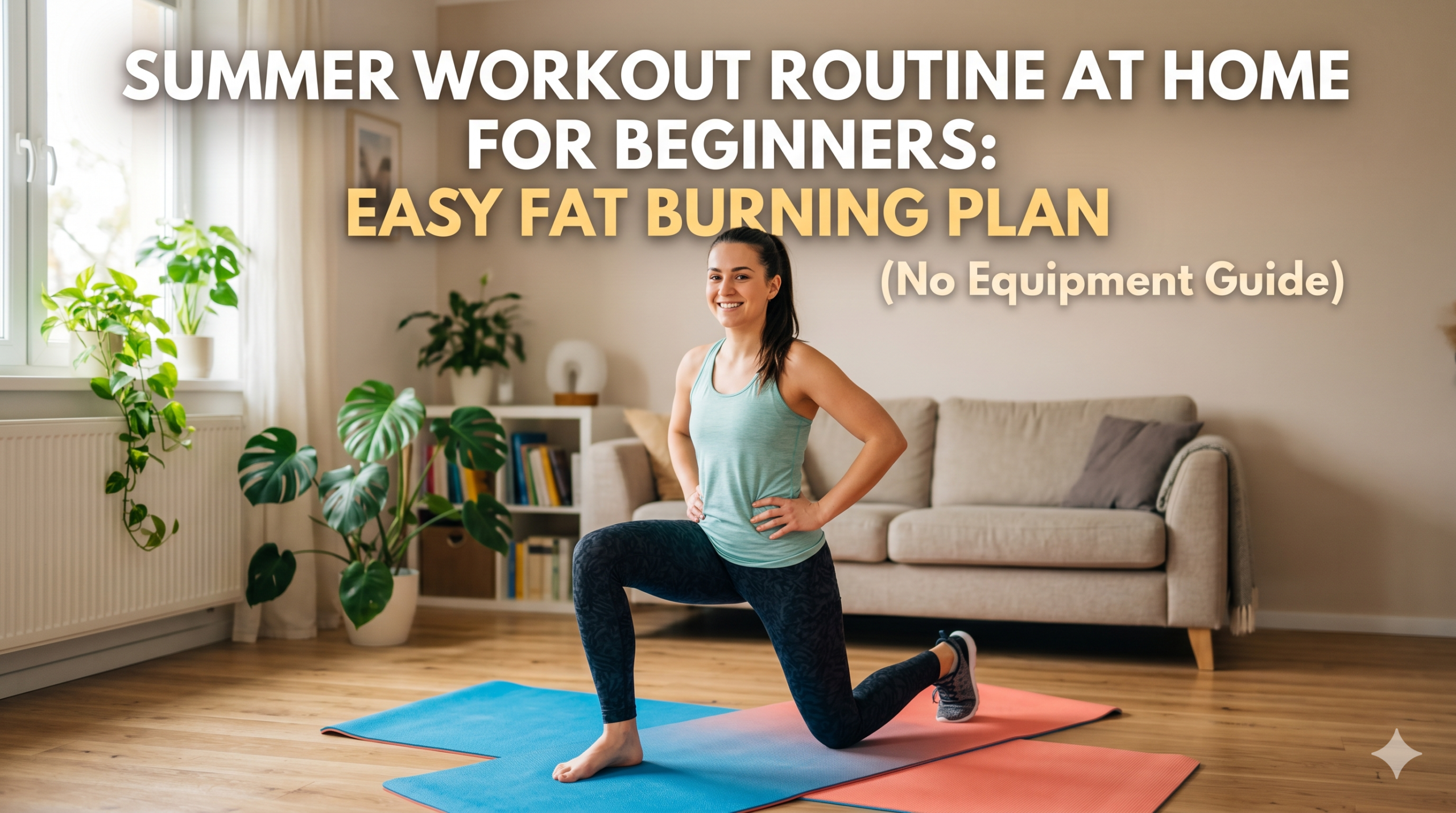 Summer Workout Routine at Home for Beginners: Easy Fat Burning Plan (No Equipment Guide)