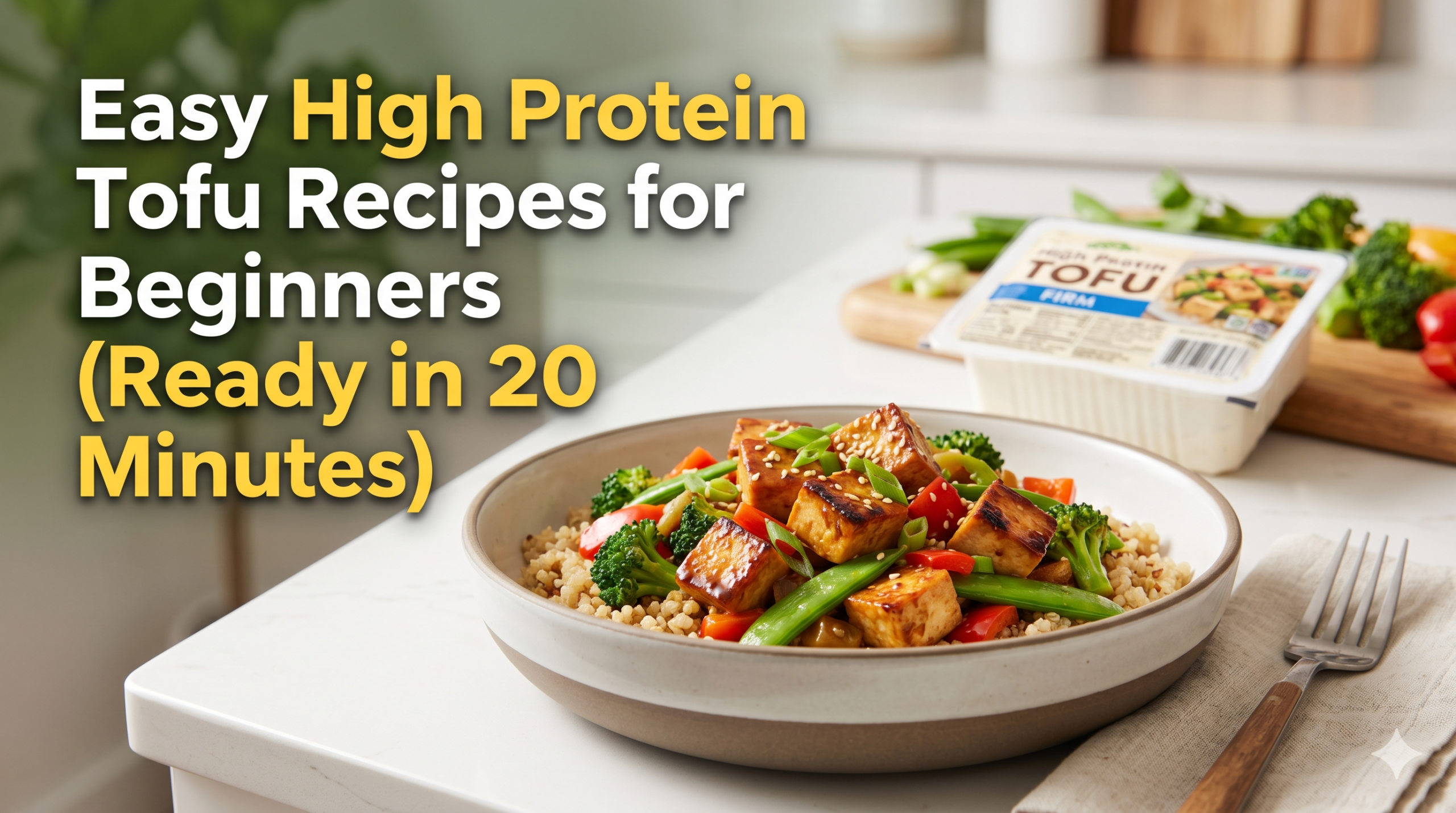 Easy High Protein Tofu Recipes for Beginners (Ready in 20 Minutes)