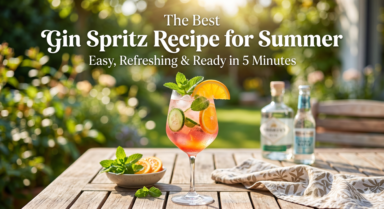 The Best Gin Spritz Recipe for Summer (Easy, Refreshing & Ready in 5 Minutes)