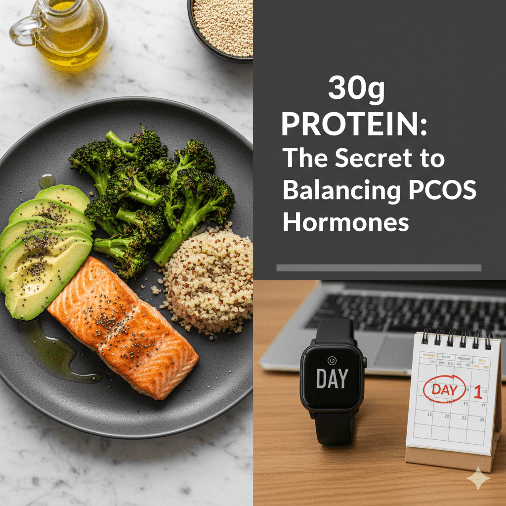 The 30g Protein PCOS Meal Plan: A 7-Day Guide to Stop Cravings & Balance Hormones