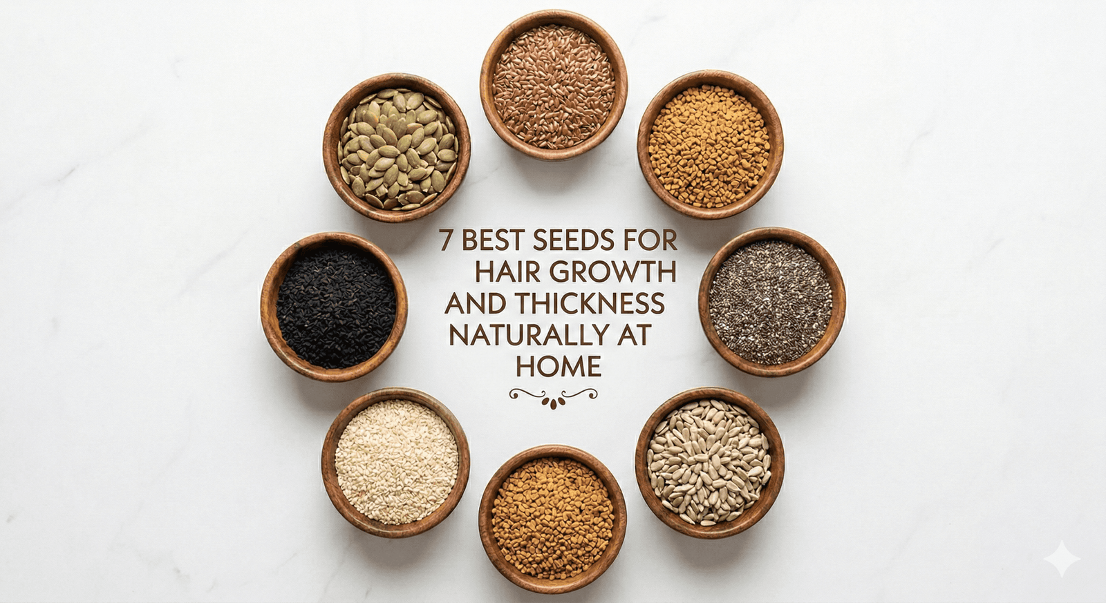 7 Best Seeds for Hair Growth and Thickness Naturally at Home