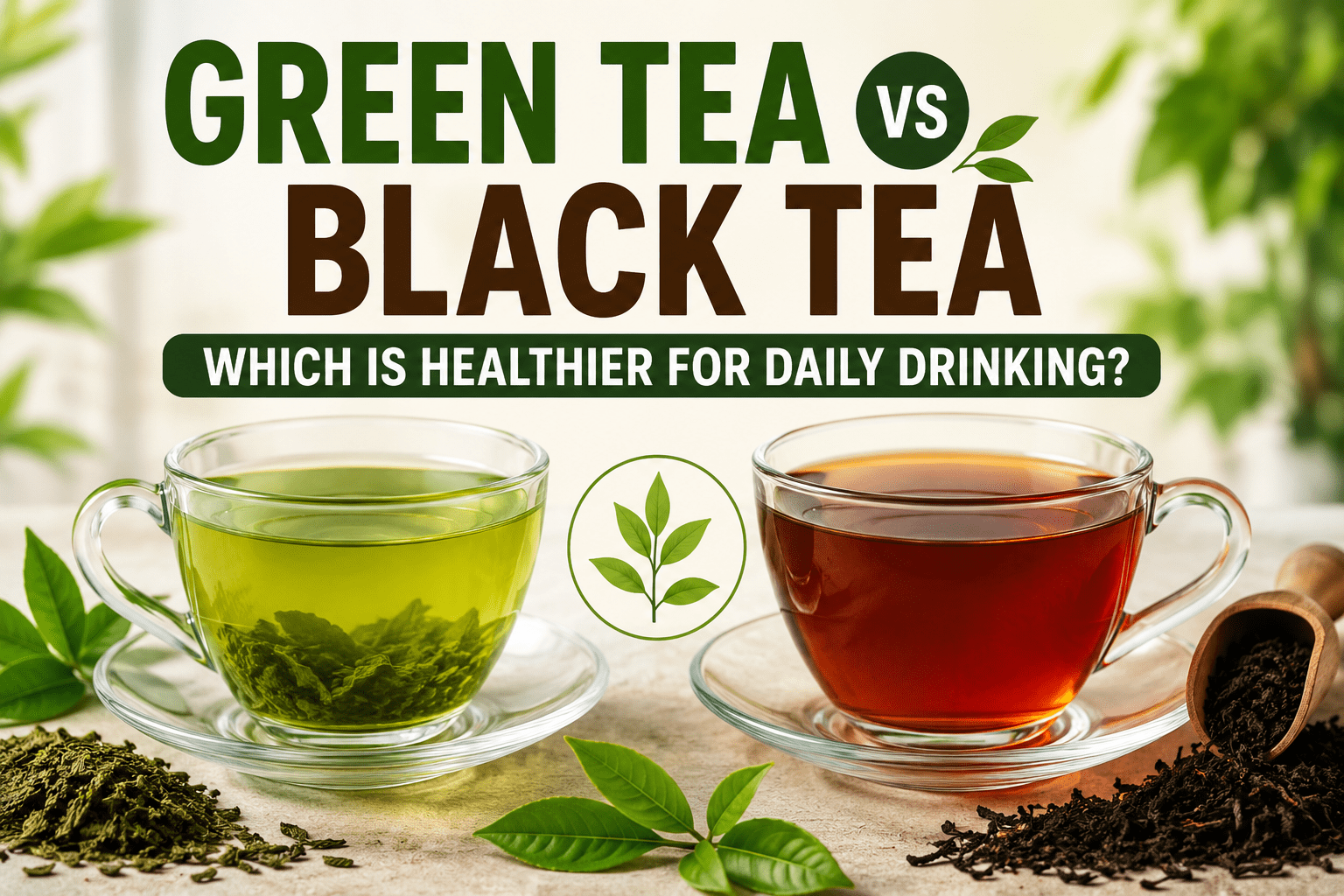 Green Tea vs Black Tea: Which Is Healthier for Daily Drinking?