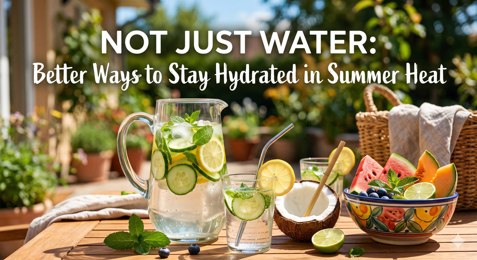 Not Just Water: Better Ways to Stay Hydrated in Summer Heat